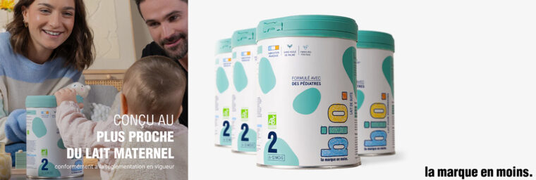 La marque en moins - Lait de suite 2ème âge bio