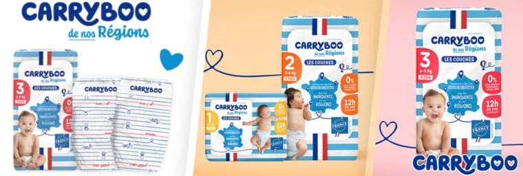 Couches Carryboo de nos Régions